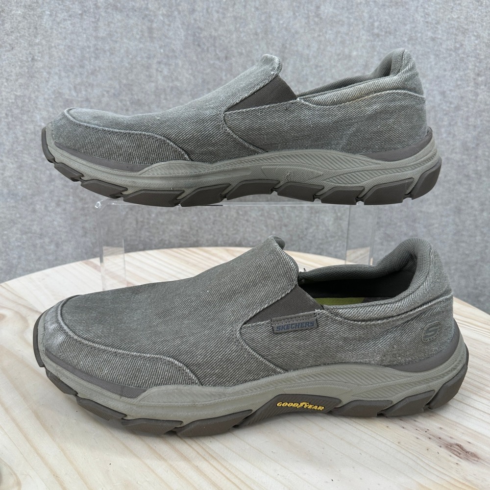 Skechers Respected Fallston Loafers Mens Size 12 Taupe Slip On 204387